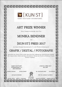 Monika Bendner, Diplom Fotodesignerin, K&uuml;nstlerin, Kunstwerk, Bild, Malerei, Kreative Fotografie, Grafikerin, Digital Arts, Berlin, Artprize, Certificat, Zertifikat